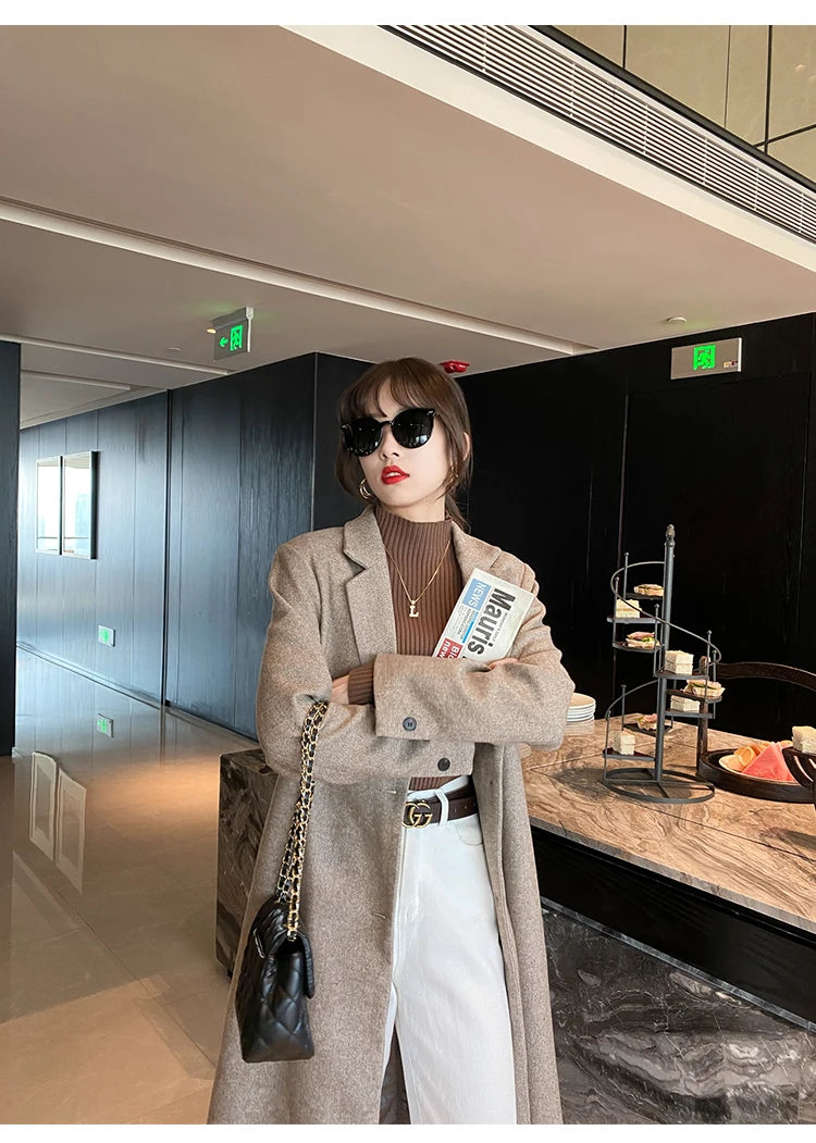 FatyBelle Women’s Striped Sweater – Autumn Winter Long Sleeve O-Neck Pullover