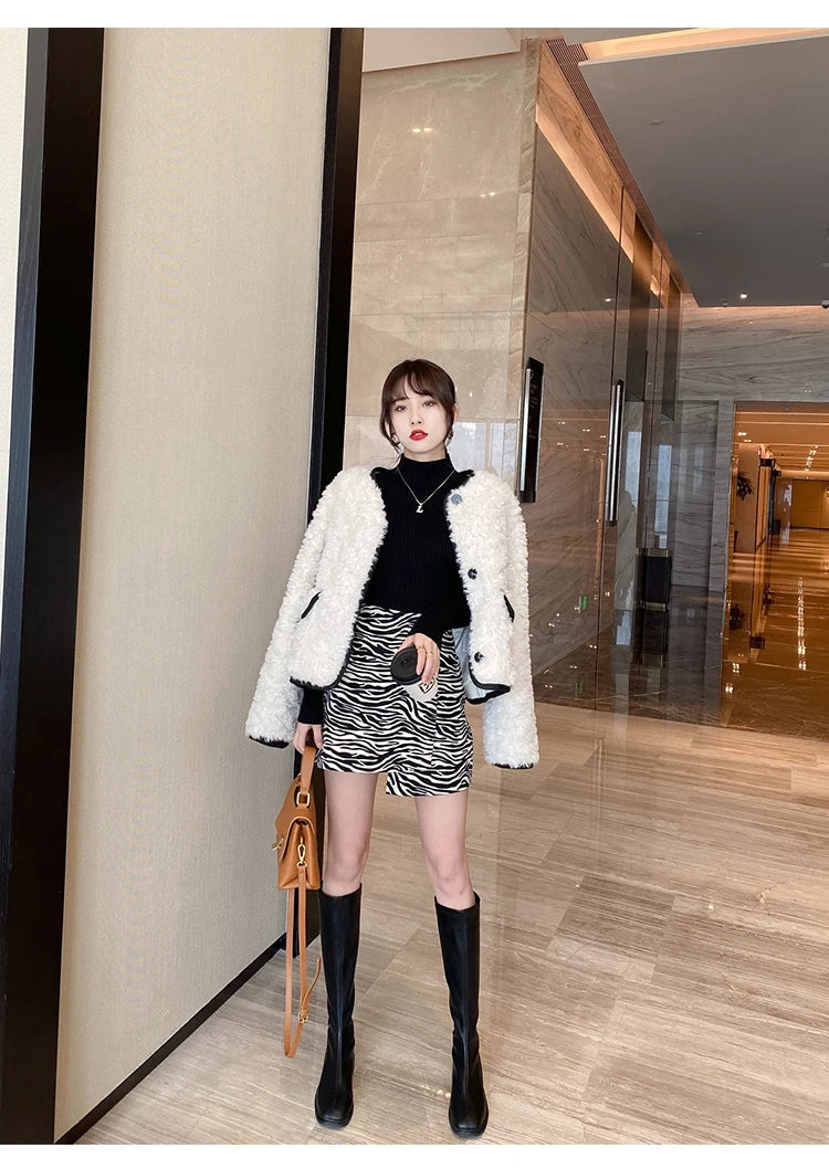 FatyBelle Women’s Striped Sweater – Autumn Winter Long Sleeve O-Neck Pullover